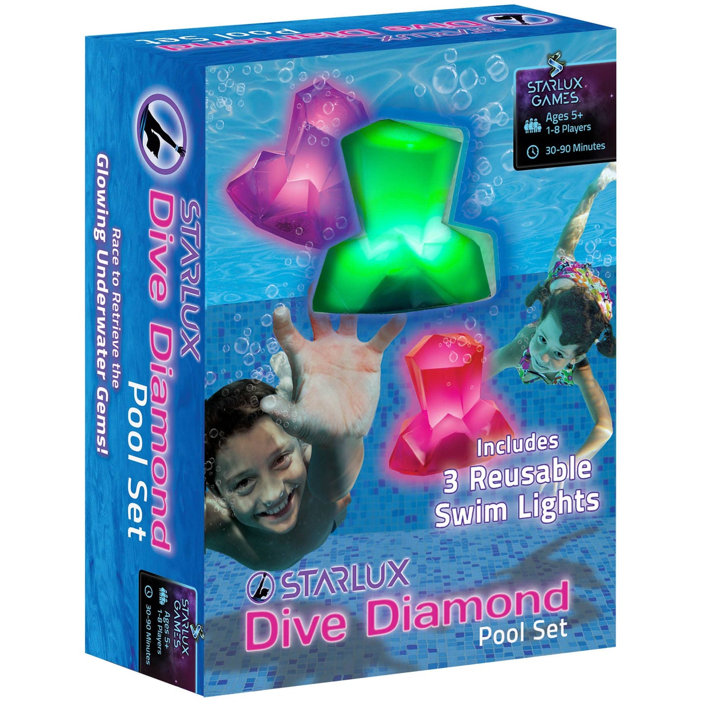 Dive Diamonds: Diving Toys & Light Up Pool Set