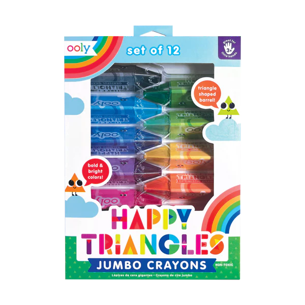 Happy Triangle Jumbo Crayons