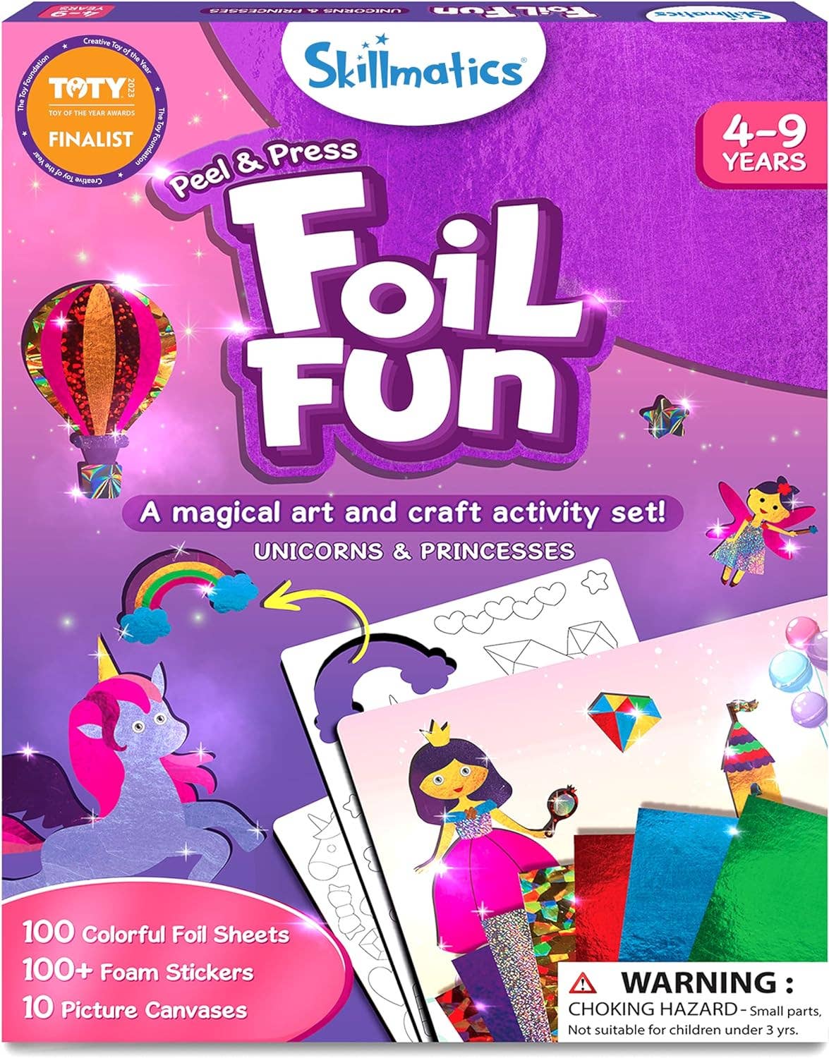 Skillmatics - Foil Fun - Unicorn and Princess Craft Kits