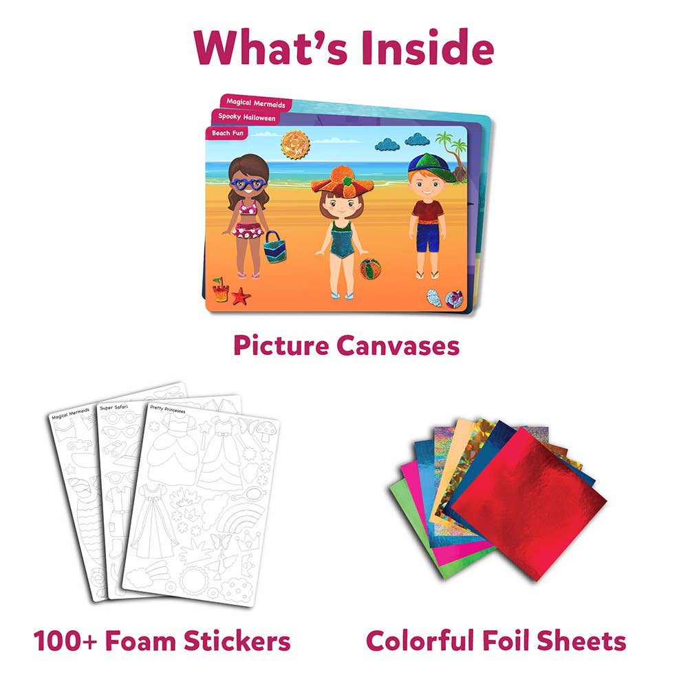 Skillmatics Foil Fun - Dress Up, No Mess Art for Kids