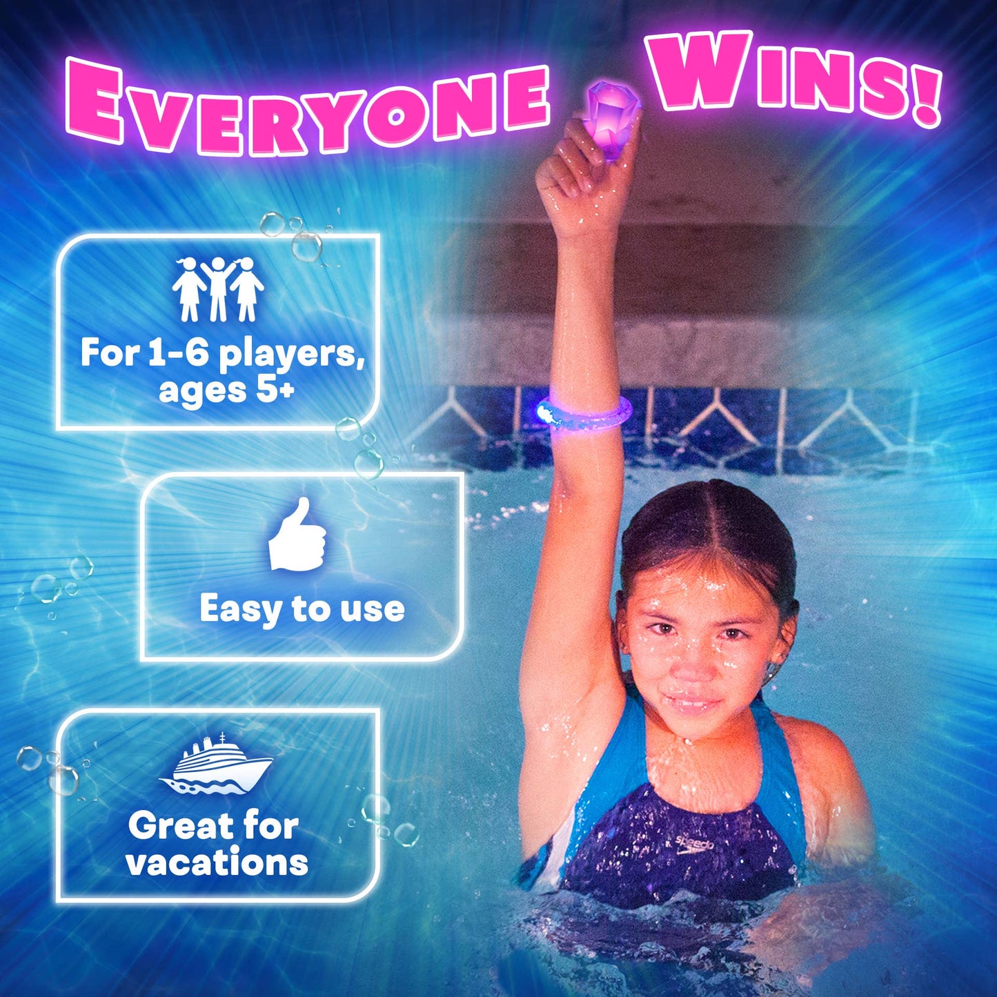 Dive Diamonds: Diving Toys & Light Up Pool Set