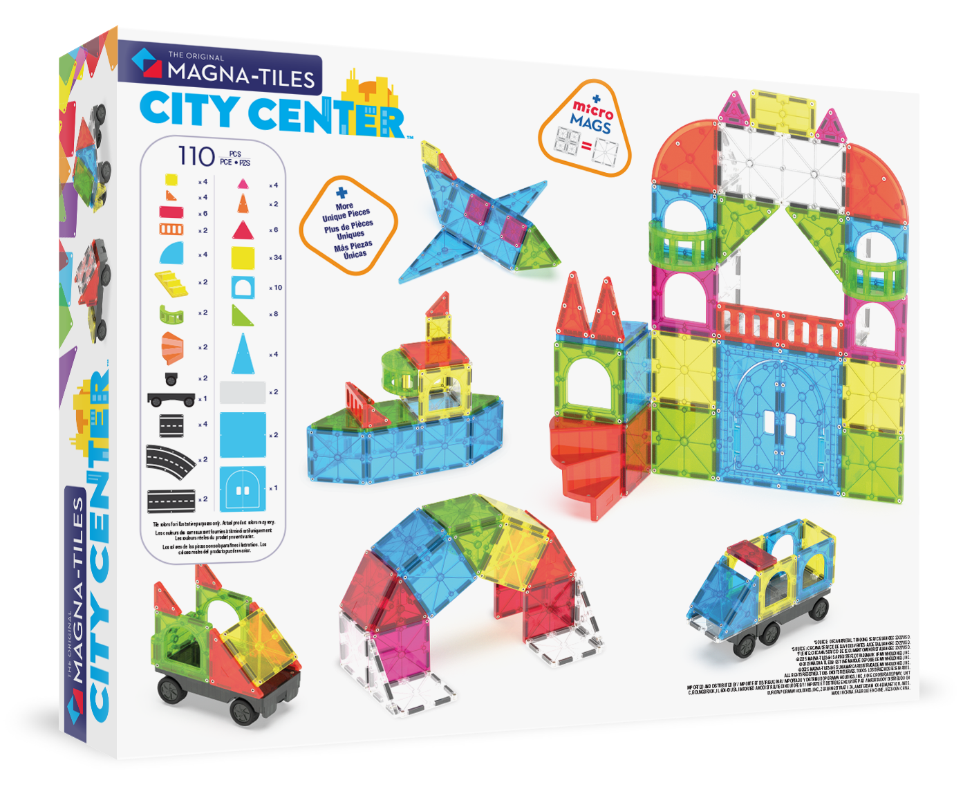 Magna-Tiles City Center 110-Piece Set