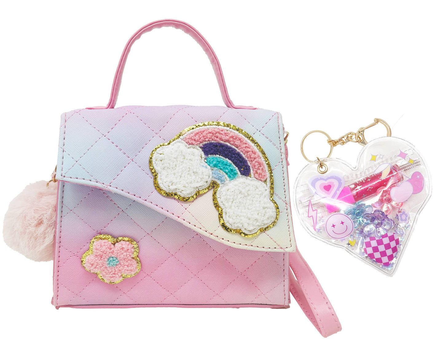 Fancy Crossbody Handbag, Rainbow