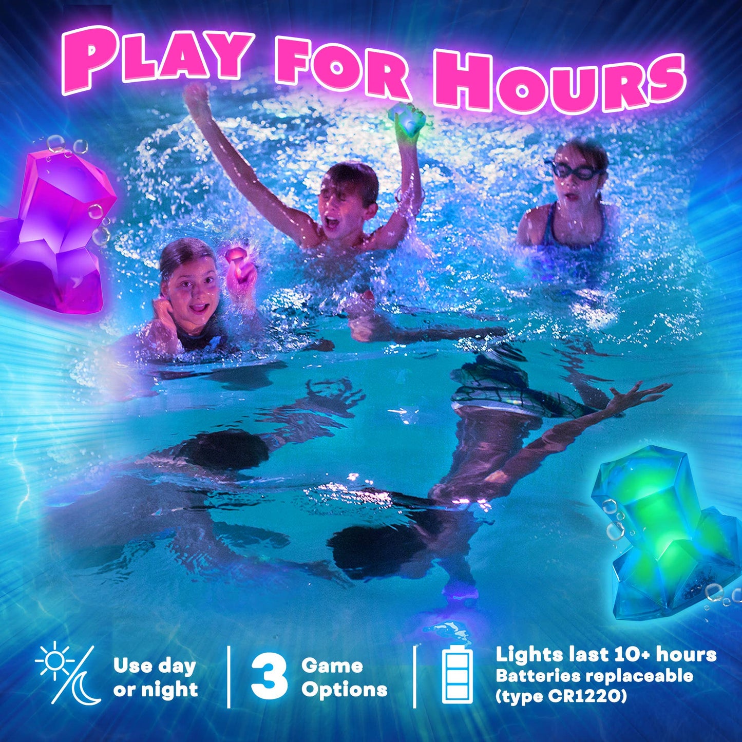 Dive Diamonds: Diving Toys & Light Up Pool Set