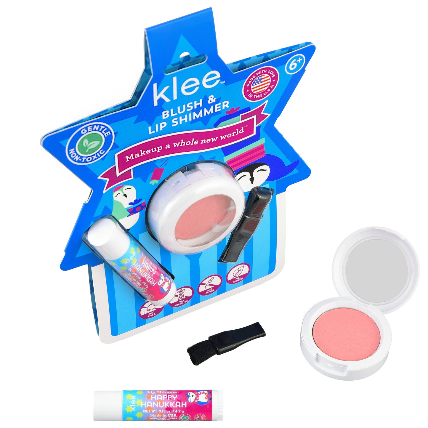 Starlight Buzz - Hanukkah Blush and Lip Shimmer Set: Candlelight Glow