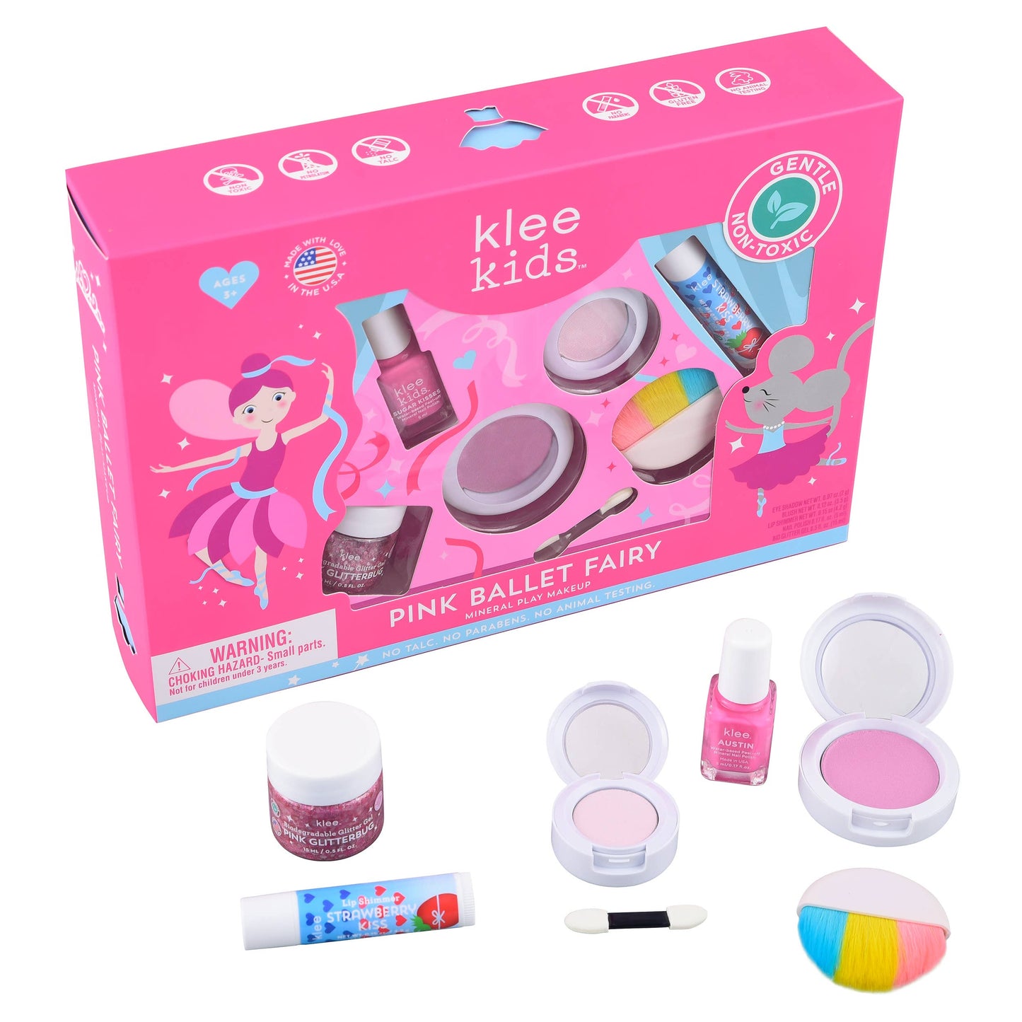 Klee Kids Deluxe Play Makeup Kit: Pink Ballet Fairy