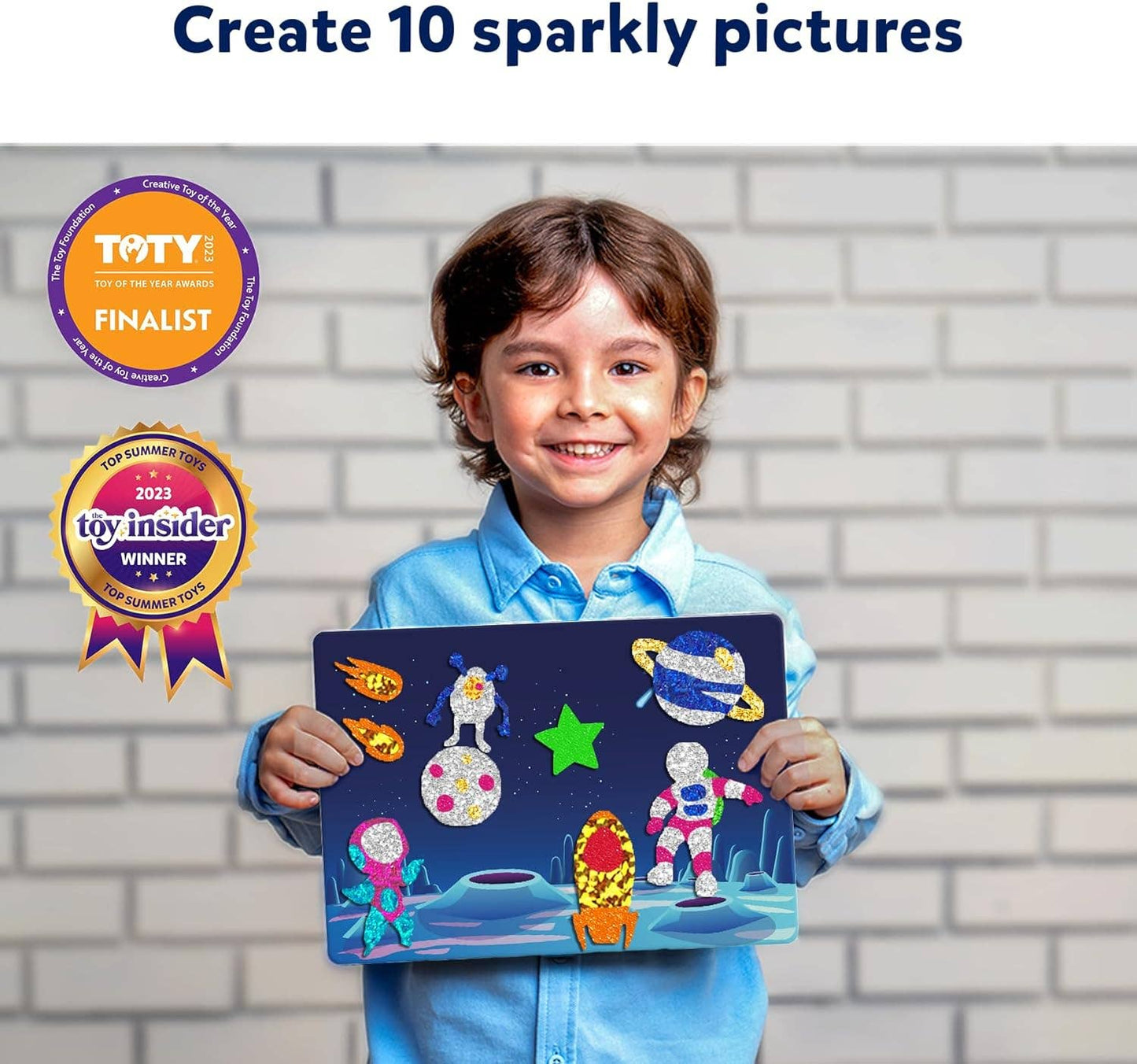 Skillmatics - Foil Fun - Up in Space No Mess Art for Kids