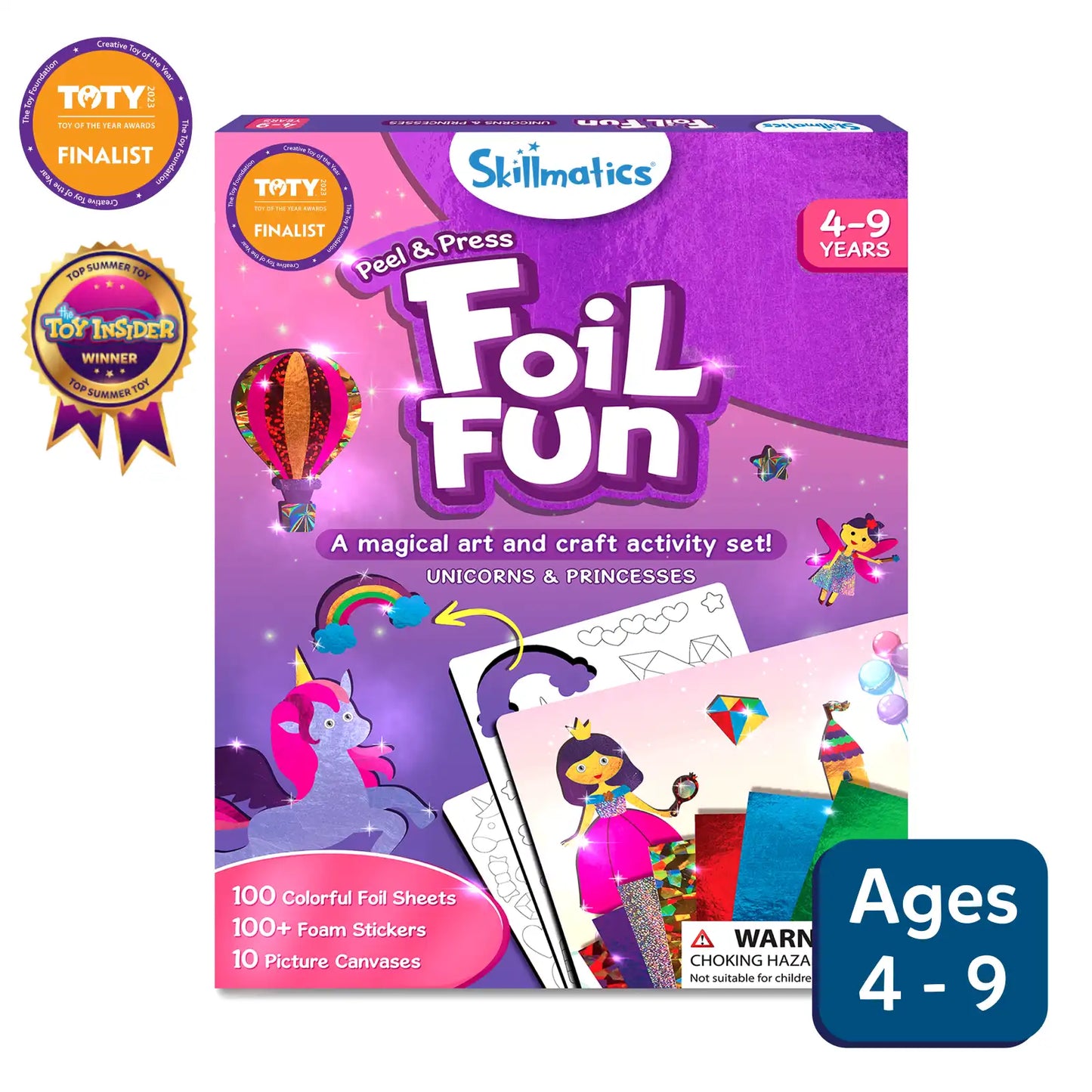 Skillmatics - Foil Fun - Unicorn and Princess Craft Kits