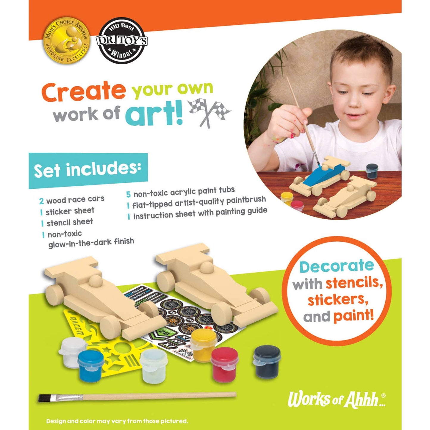 Double Racers Wood Paint Set