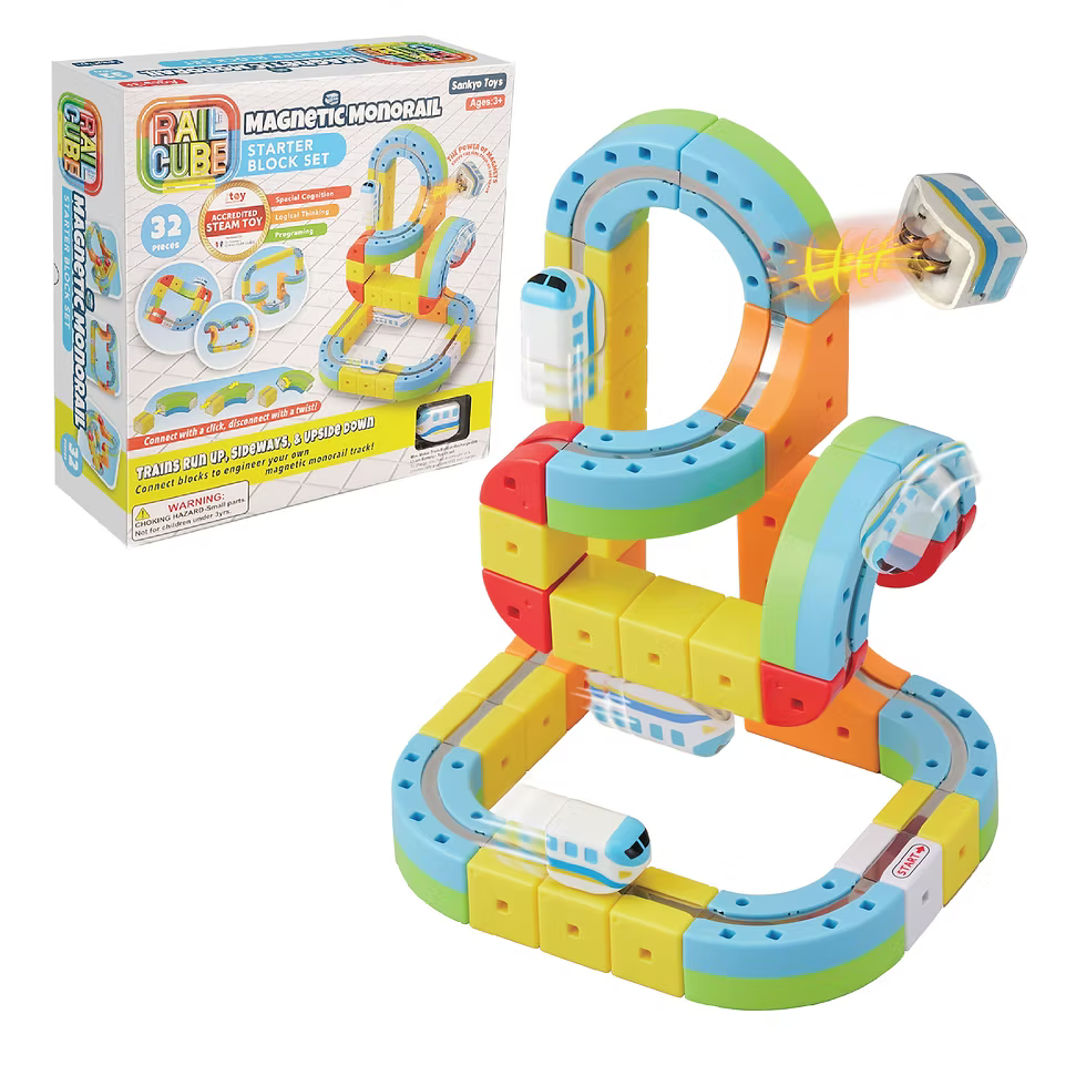 Rail Cube Magnetic Monorail Set