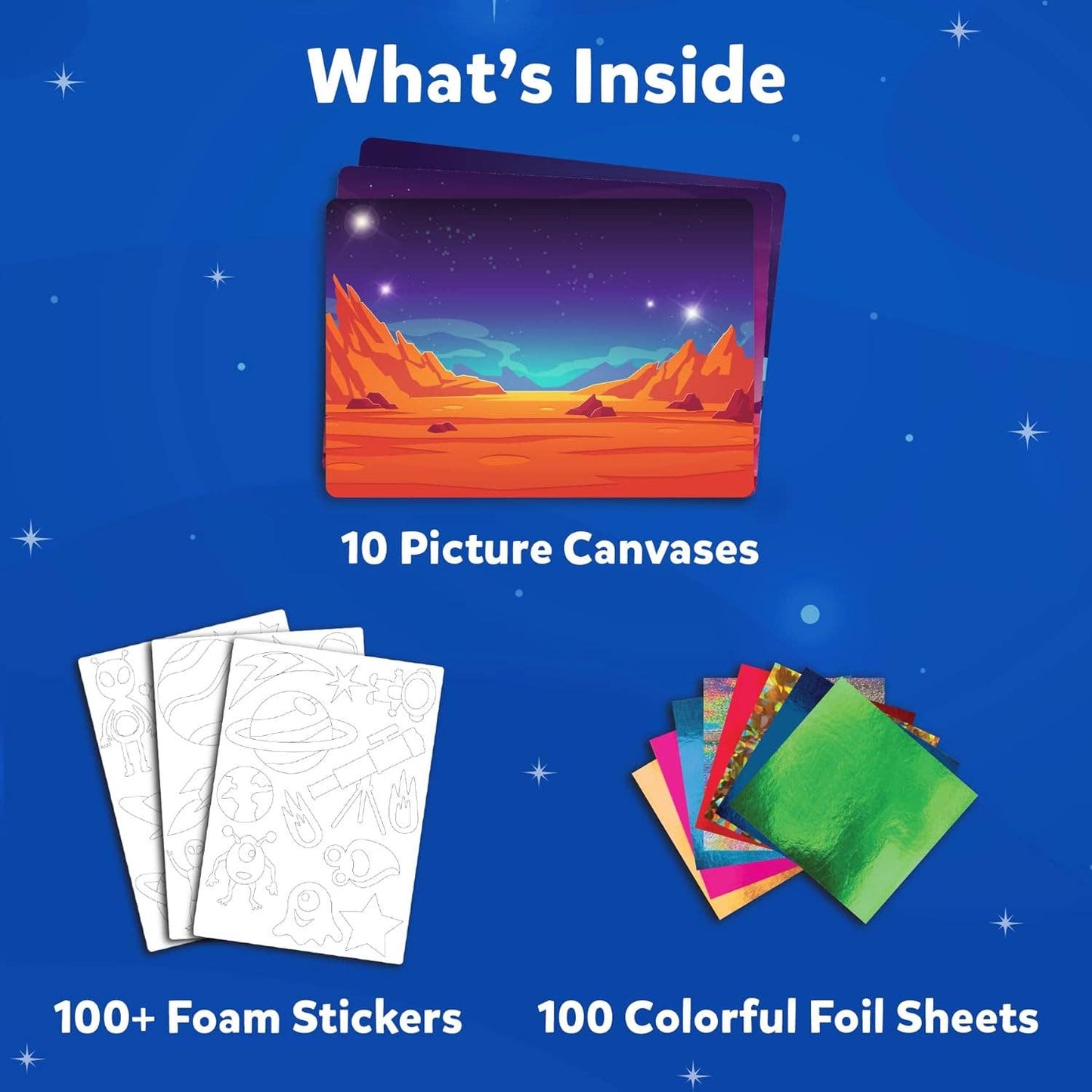 Skillmatics - Foil Fun - Up in Space No Mess Art for Kids