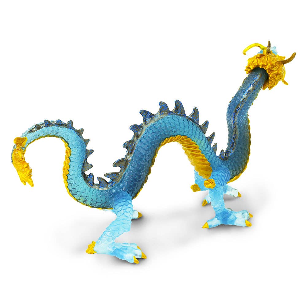 Krystal Blue Dragon Figurine Toy