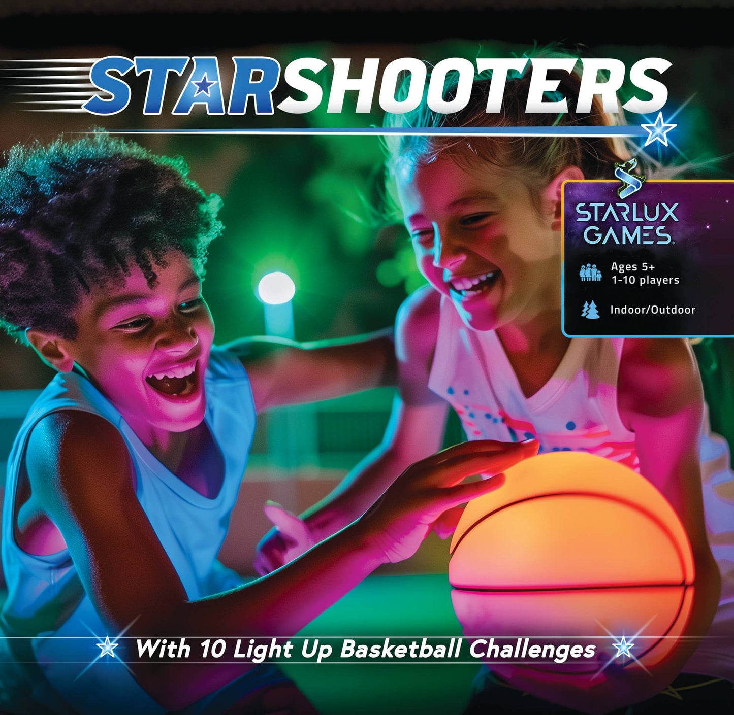 Starlight Shooters: A Glow in the Dark Basketball Game Set