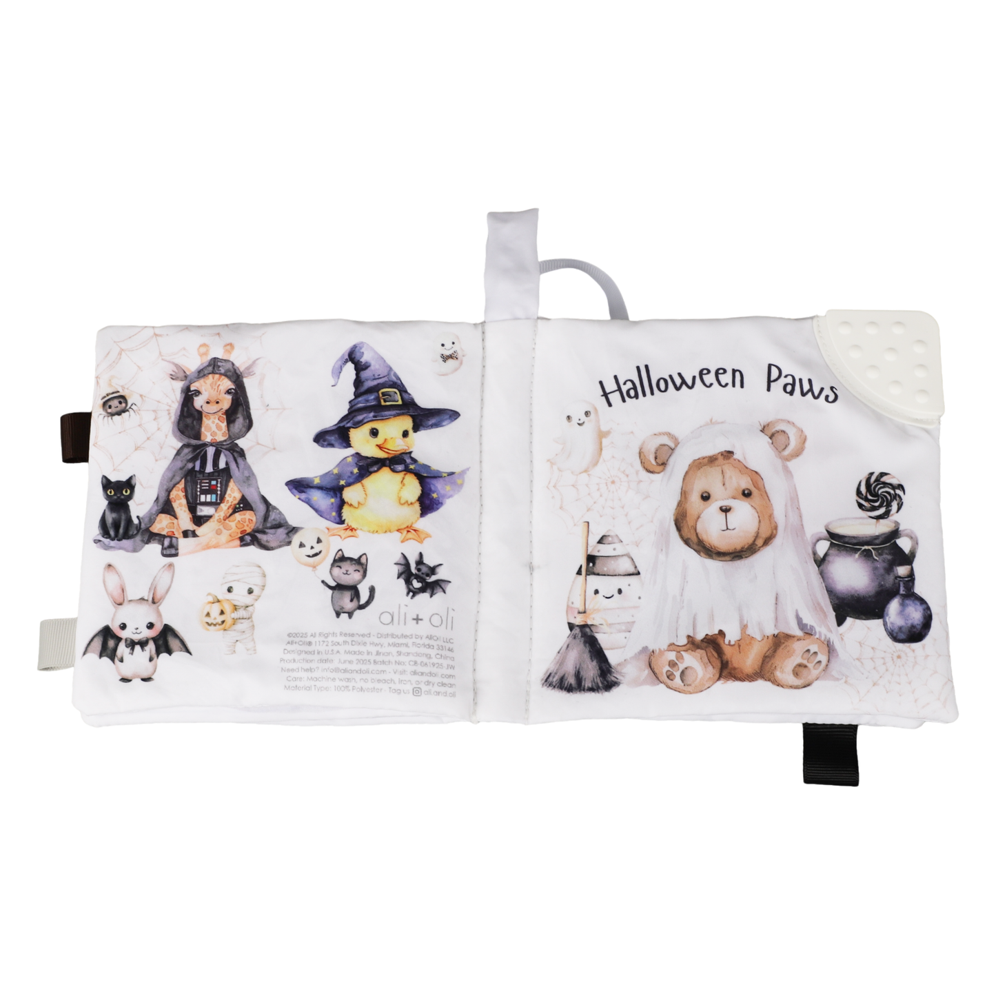 Halloween Paws - Cloth Crinkle Book