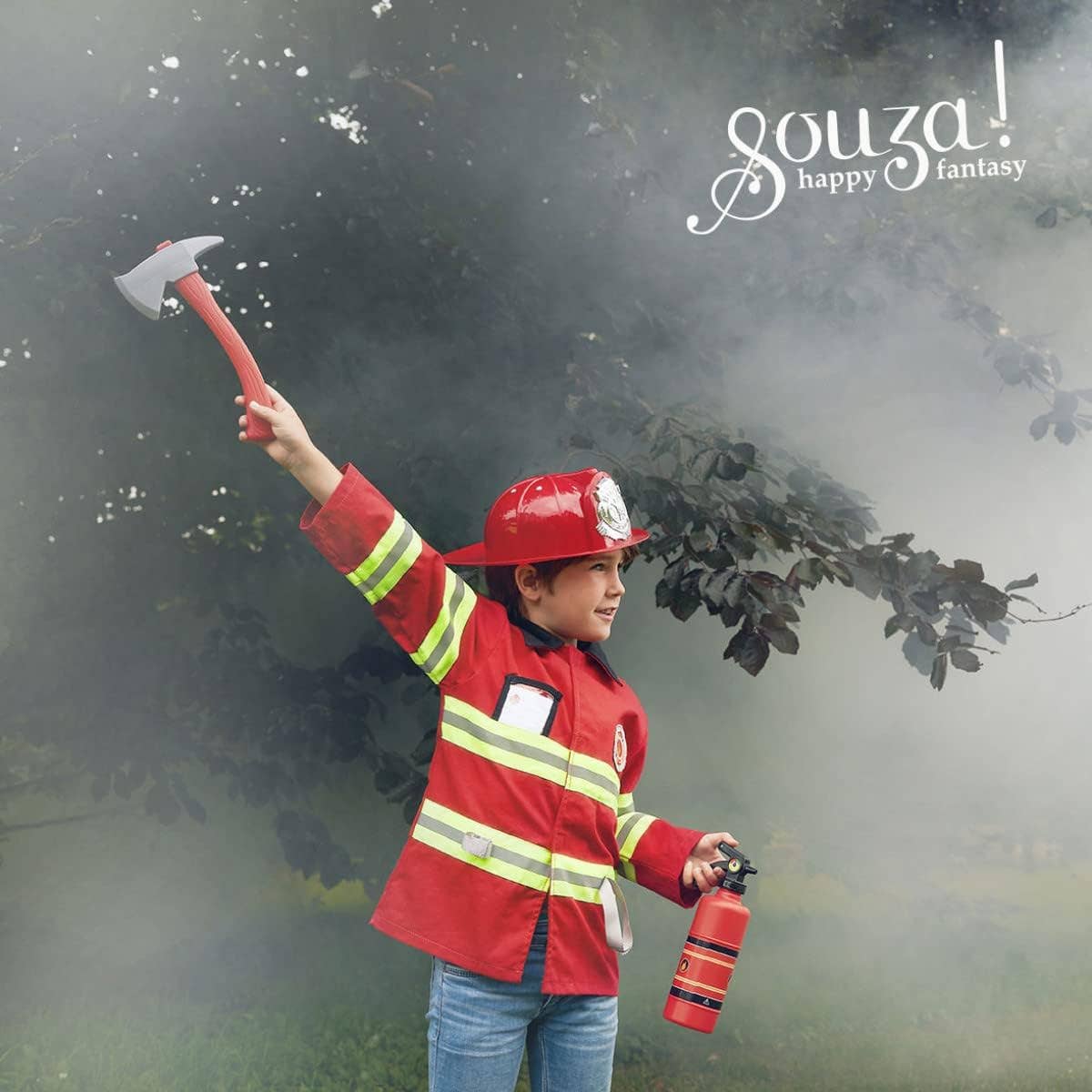 Fireman Suit w/accessories 4-7 yrs