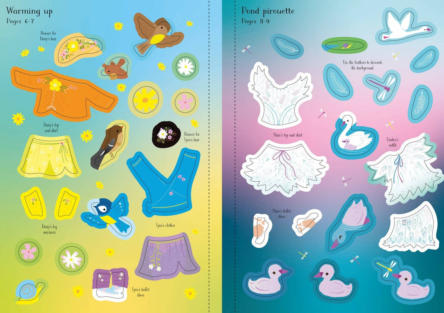 Little Sticker Dolly Dressing Ballet Fairies : Usborne