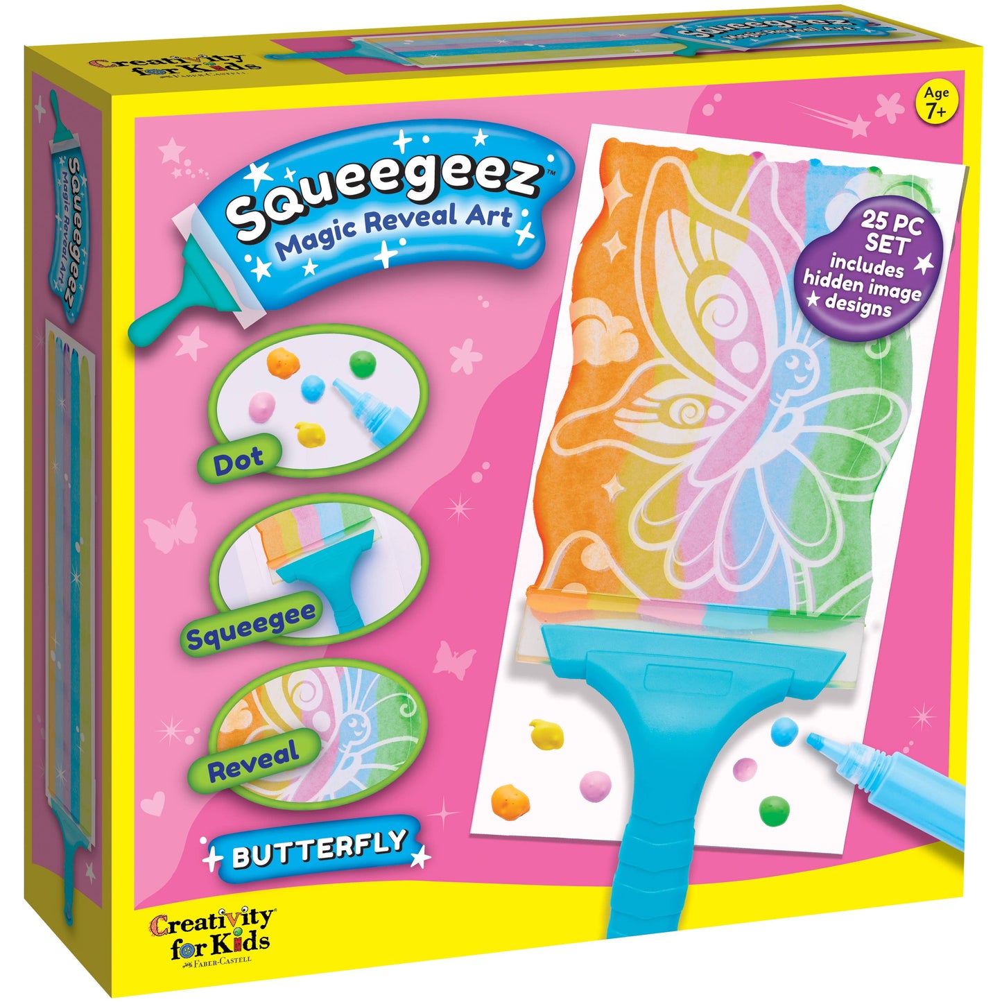 Squeegeez Magic Reveal Art Butterfly Paint Set for Kids