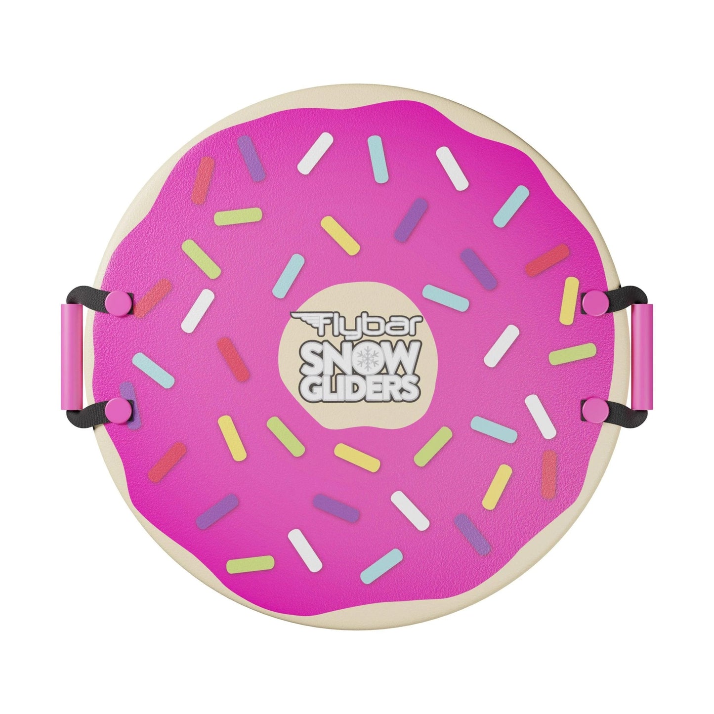 Flybar 26" Round Foam Snow Sled - Pink Donut