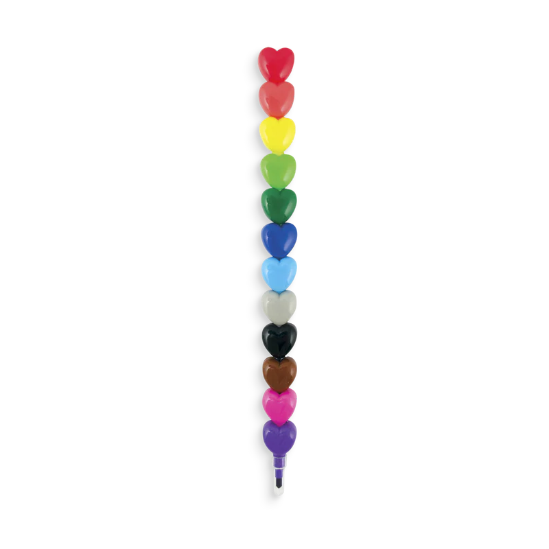 Heart Stacking Crayons