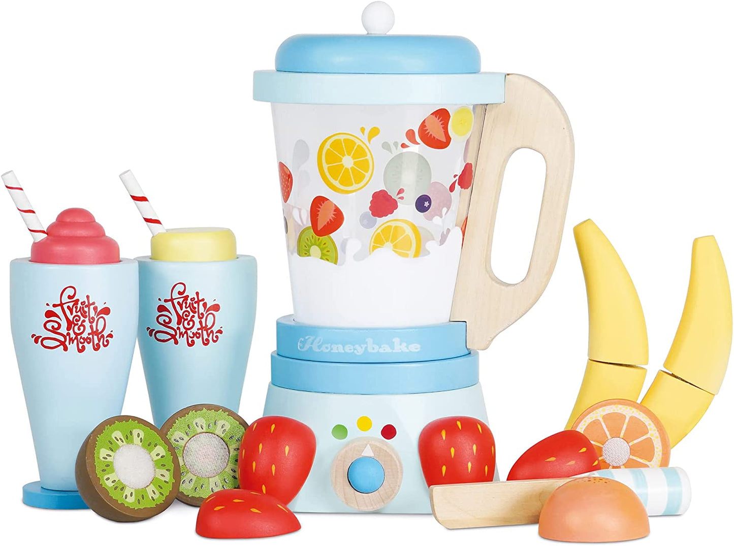 Fruit Smooth Wooden Blender Set