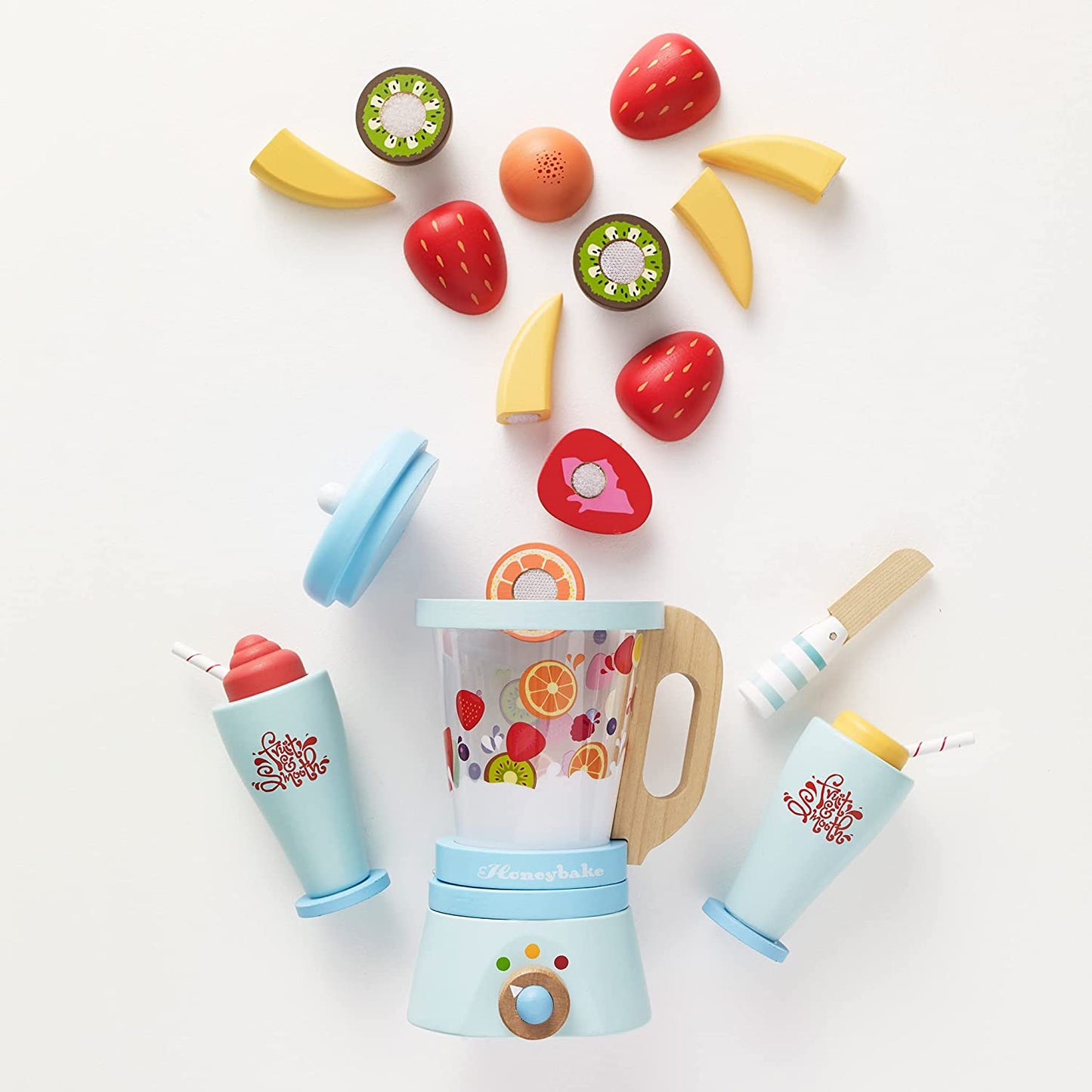 Fruit Smooth Wooden Blender Set