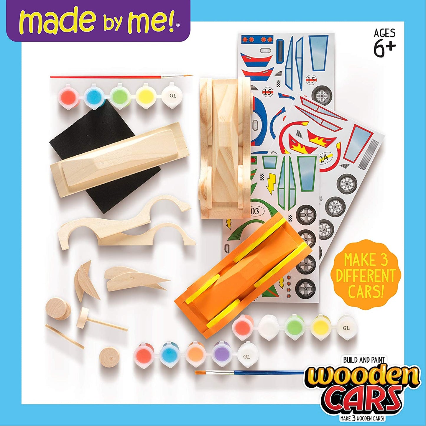Build & Paint Wooden Cars