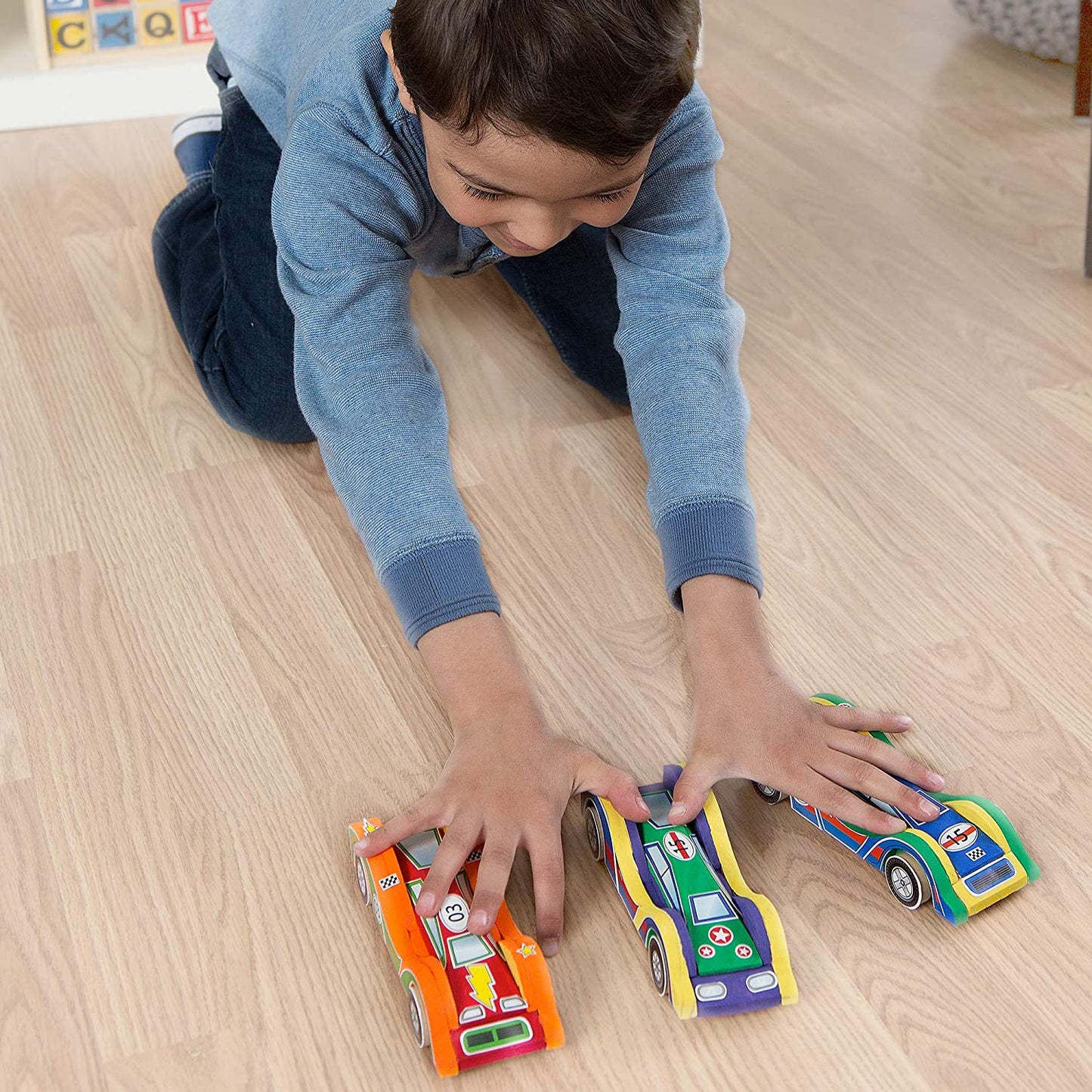 Build & Paint Wooden Cars