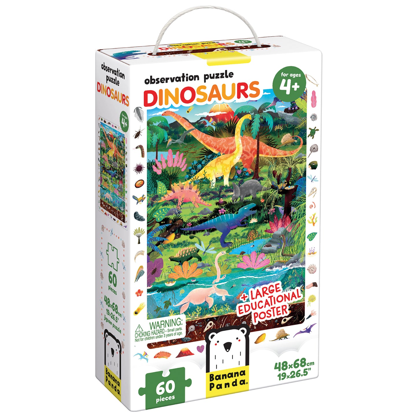 60pc Observation Dinosaur Puzzle