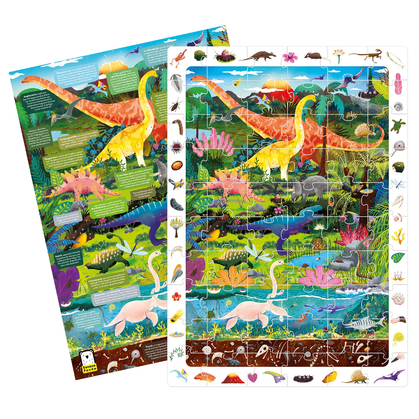 60pc Observation Dinosaur Puzzle