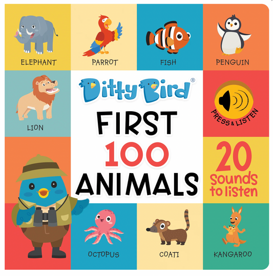 Ditty Bird 100 First Animals