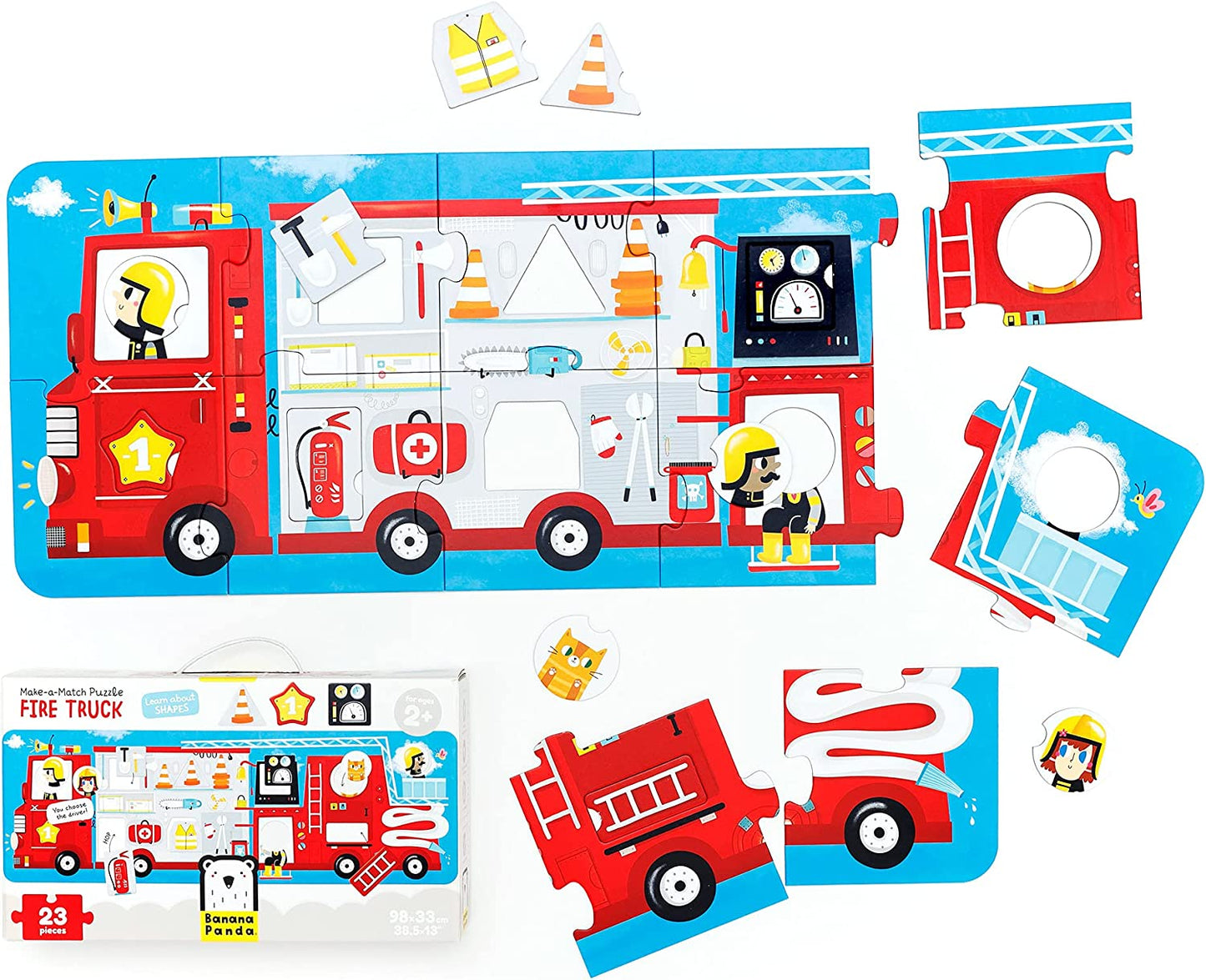 Make-a-Match Puzzle Firetruck