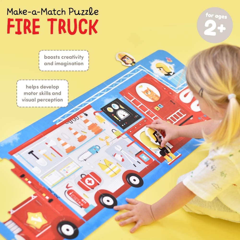 Make-a-Match Puzzle Firetruck
