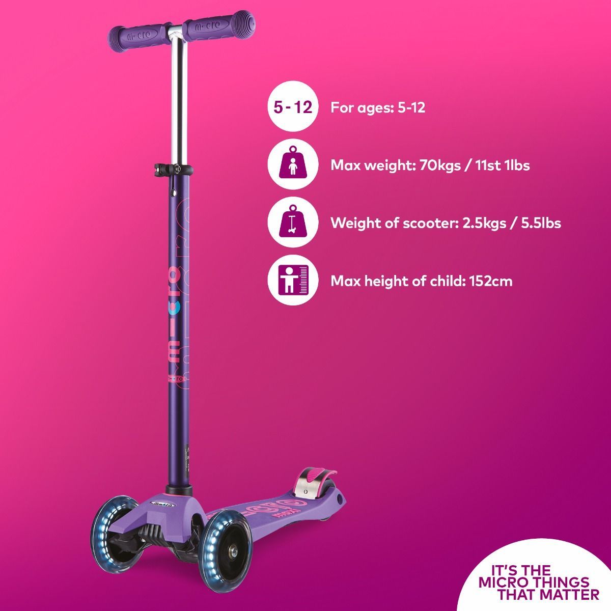 Micro Maxi Deluxe LED Kickboard
