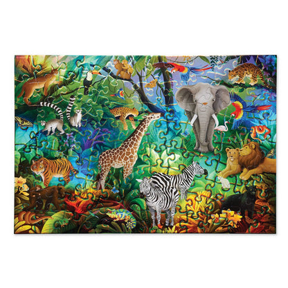 100-Piece Holographic Puzzle - Jungle Paradise