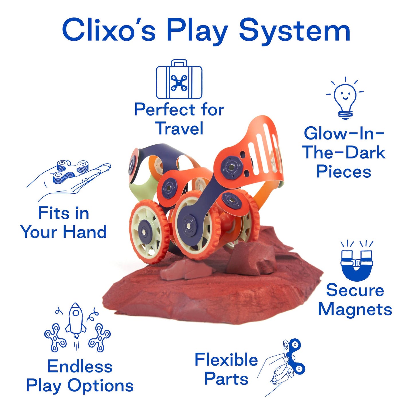 Clixo Mars Rovers Pack: Mars Colors