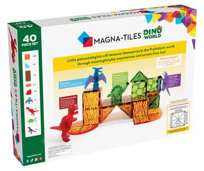 Magna-Tiles Dino World 40-Piece Set