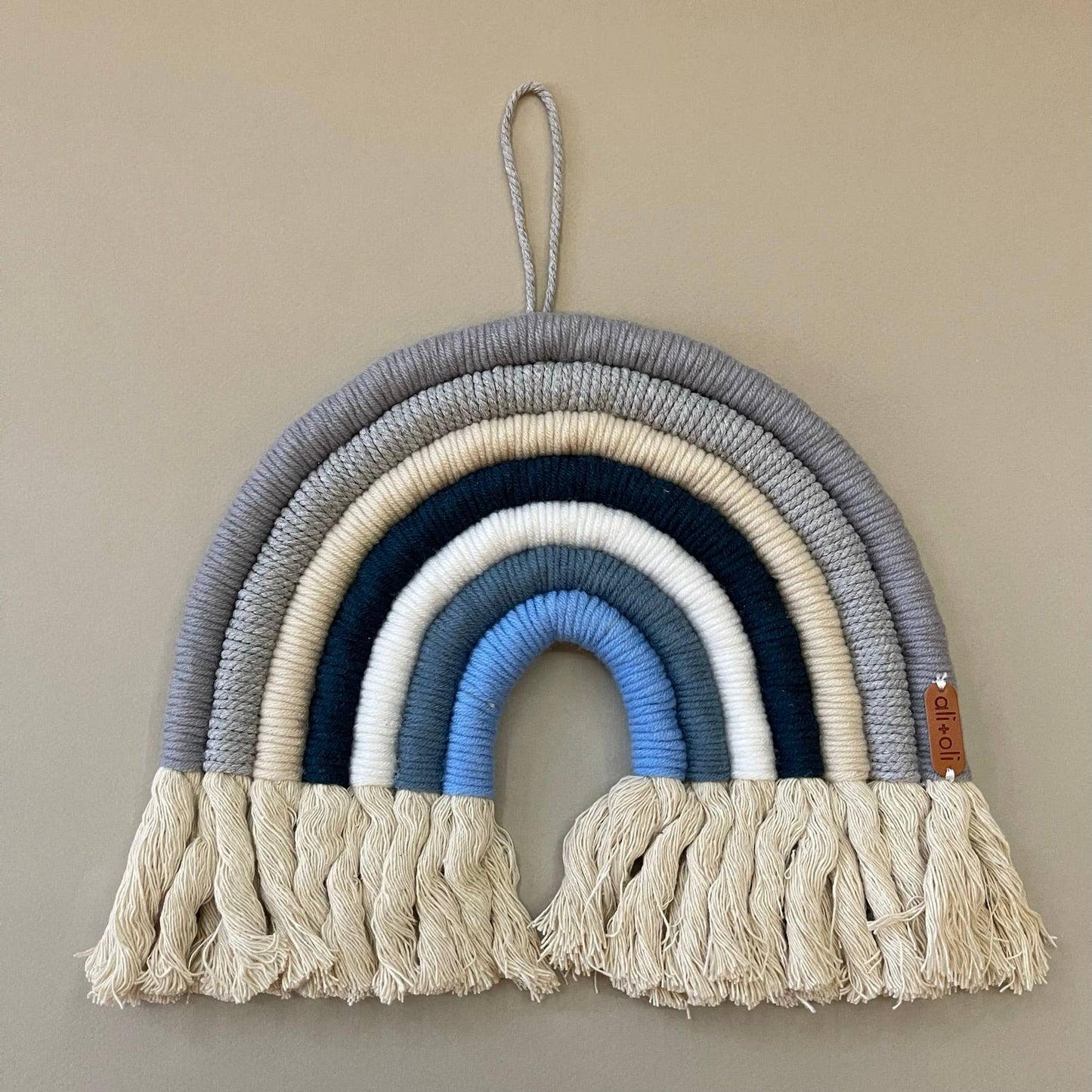 Macrame Nursery Wall Décor - Rainbow (Midnight)