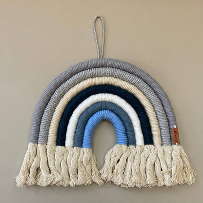 Macrame Nursery Wall Décor - Rainbow (Midnight)