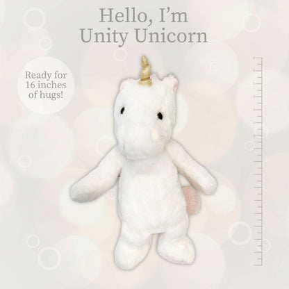 World's Softest Lushee 16 inch - Unity White Unicorn