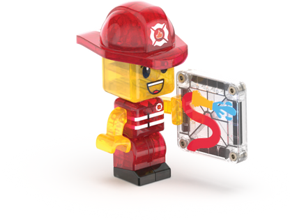 Magna-Tiles Fire Station 50-Piece Set