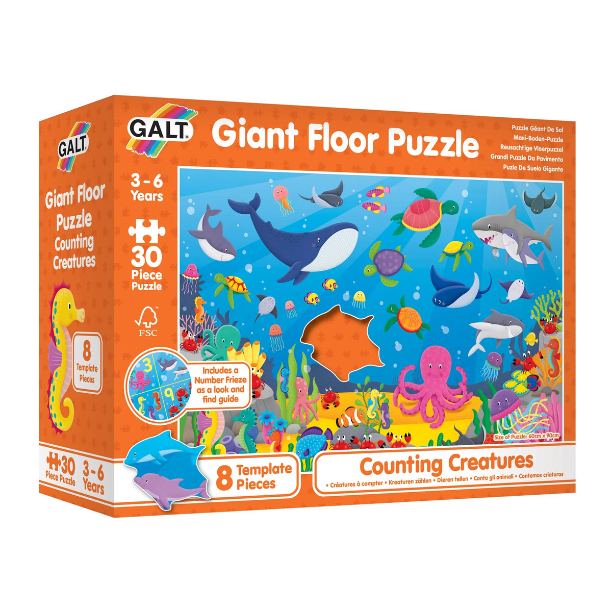 Counting Creatures Giant Floor Puzzle