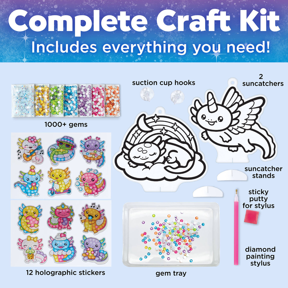 Big Gem Diamond Painting – Axolotl