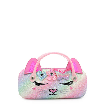 Bella Heart Flower Butterfly Crown Glitter Case and Sunglasses
