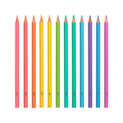 Pastel Hues Colored Pencils - Set of 12