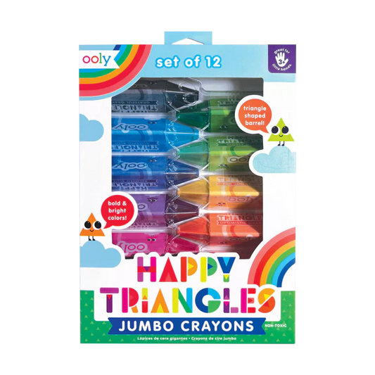 Happy Triangle Jumbo Crayons
