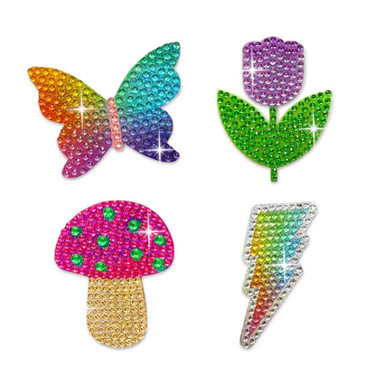 Wild Wonders 2" Rhinestone Sticker Set of 4: O/S