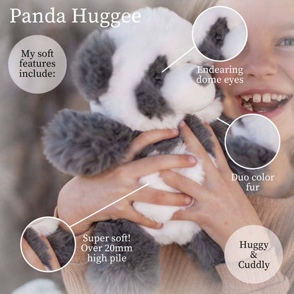 World's Softest 11 inch - Grey & White Panda