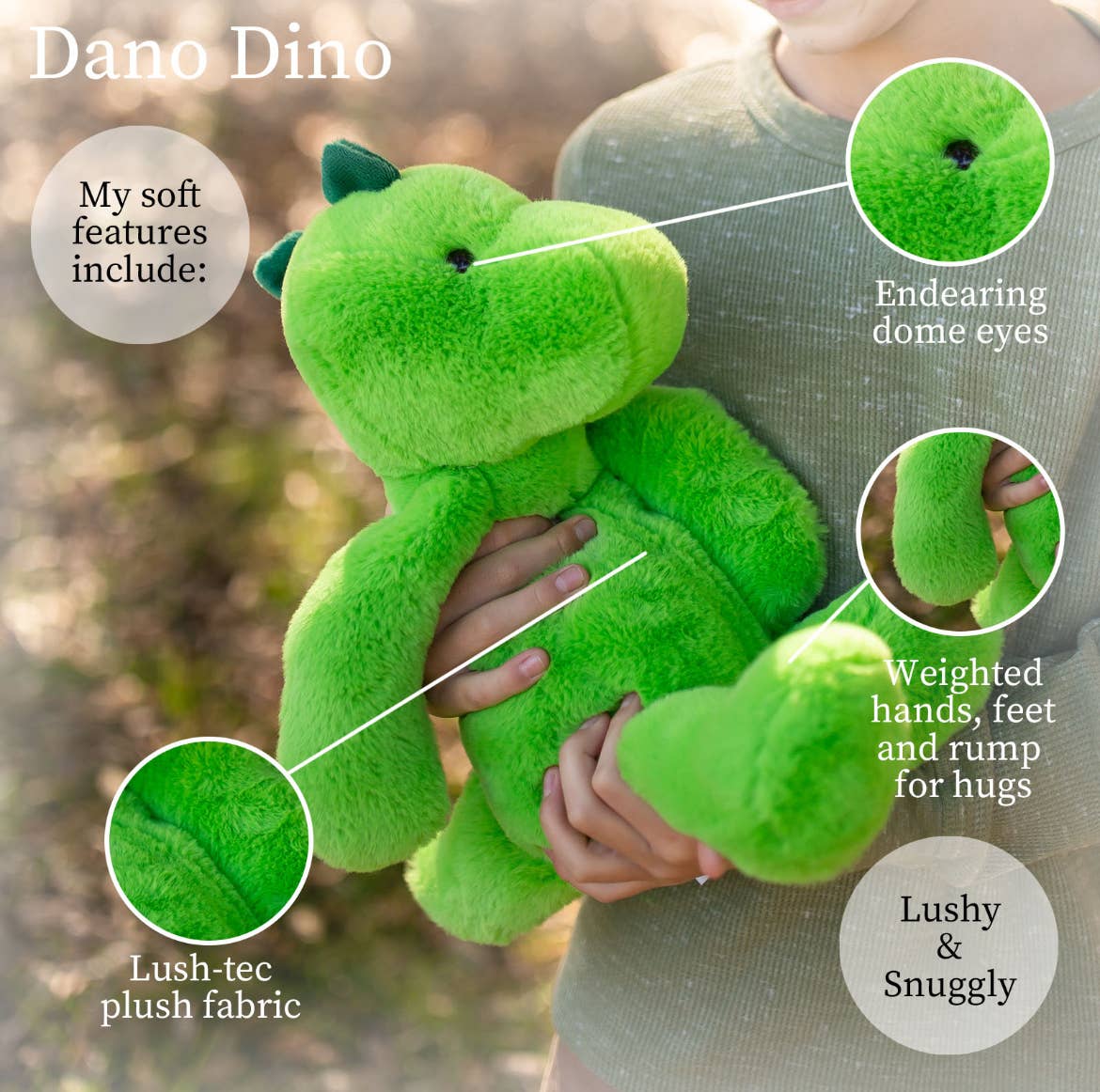 World's Softest 16-inch Green Dino