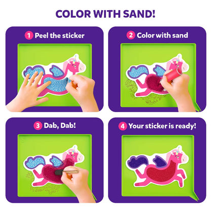 Sand-Tastic Art Unicorns & Princesses Sand Art Kit for Kids