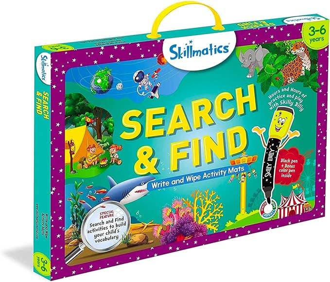 Skillmatics - Search & Find Wipe and Write Activity Mats